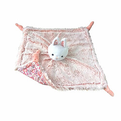 POYET MOTTE Doudou carré 28 cm Lapinou - Domiva