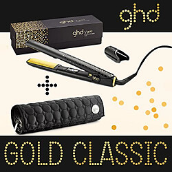 GHD - Fer à lisser styler classic gold plaque moyenne + Pochette ghd ronde