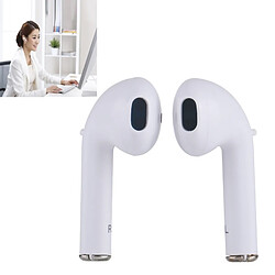 Wewoo Oreillette Bluetooth blanc pour iPad, iPhone, Galaxy, , Xiaomi, LG, HTC et autres appareils Écouteurs intra-auriculaires stéréo avec