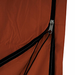 Avis Mendler Housse de protection HWC pour parasol jusqu'à 3,5 m, gaine de protection avec zip ~ terre cuite