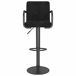 Avis vidaXL Tabourets de bar lot de 2 noir velours