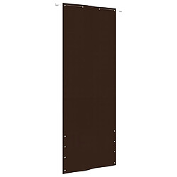 vidaXL Écran de balcon Marron 80x240 cm Tissu Oxford 