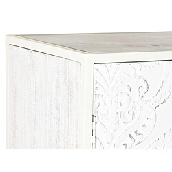 Acheter Pegane Commode meuble de rangement en bois de sapin et MDF coloris blanc - Longueur 156 x Hauteur 93 x Profondeur 35 cm