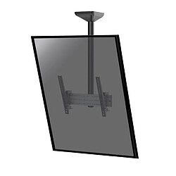 Kimex Support plafond inclinable pour 1 écran portrait 43''-75'' - Hauteur 100cm