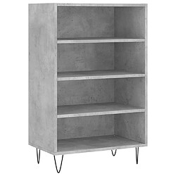 Maison Chic Buffet,Meuble de Rangement,commode pour salon,Cuisine gris béton 57x35x90 cm bois d'ingénierie -MN74419