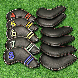 11x Golf Iron Headcover Anti- Head Cover Protector Protection 4-9, A ~ LW pas cher