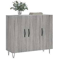 Avis Maison Chic Buffet,Meuble de Rangement,commode pour salon,Cuisine sonoma gris 90x34x80 cm bois d'ingénierie -MN10677