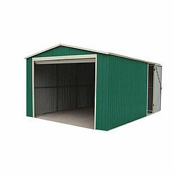 Garage Voiture Métallique Gardiun Leicester - 17,3 m² Extérieur 512x338x243 cm