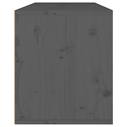 Avis vidaXL Armoire murale Gris 80x30x35 cm Bois de pin massif