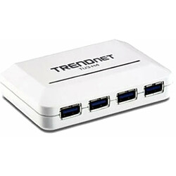 Hub USB Trendnet TU3-H4 Blanc 