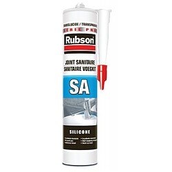 Mastic silicone sanitaire translucide 300ml RUBSON 165173