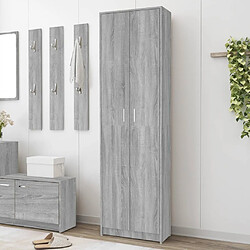 vidaXL Garde-robe couloir Sonoma gris 55x25x189 cm Bois d'ingénierie