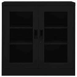 vidaXL Armoire de bureau Noir 90x40x90 cm Acier