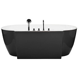 Acheter Beliani Baignoire îlot noire 170 x 80 cm ROTSO