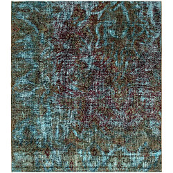 Vidal Tapis de laine 226x201 Bleu Vintage Royal