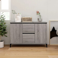 Maison Chic Commode Buffet - Meuble de rangement Sonoma gris 104x35x70 cm Bois d'ingénierie -GKD14213