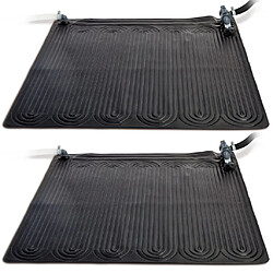 INTEX Tapis chauffant solaire 2 pcs PVC 1,2x1,2 m Noir 28685