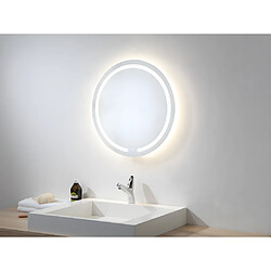 Vente-Unique Miroir de salle de bain lumineux rond à leds NEREA - D. 60 cm