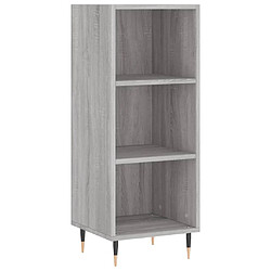 Acheter vidaXL Buffet haut Sonoma gris 34,5x34x180 cm Bois d'ingénierie