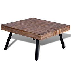 Acheter Maison Chic Tabls basse,Table Console pour salon carrée Bois de teck de récupération -MN76252