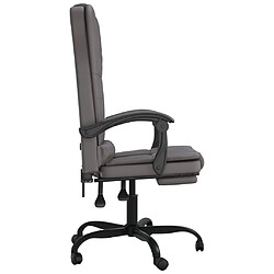 Acheter Maison Chic Fauteuil de massage inclinable de bureau,Fauteuil luxe de relaxation Gris Similicuir -MN26347