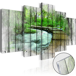 Decoshop26 Tableaux en verre acrylique décoration murale motif Forêt des secrets 200x100 cm TVA110135 