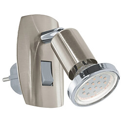 EGLO Lampe prise électrique Mini H10 cm - Nickel