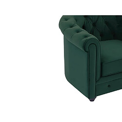 Acheter Vente-Unique Canapé 2 places en velours vert CHESTERFIELD