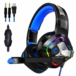 Universal Pour les écouteurs de jeux PS4 PC, microphone surround avec suppression de bruit 