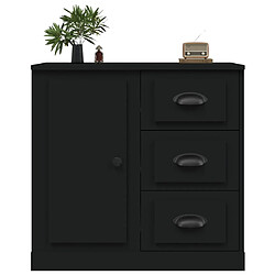 Avis vidaXL Buffet noir 70x35,5x67,5 cm bois d'ingénierie