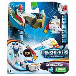 Disney Transformers Earthspark, Figurine Wheeljack 1-Step Flip Changer de 10 cm, à partir de 6 Ans 