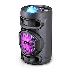 Innovalley Mini enceinte mobile avec batterie intégrée NOVALLEY KA02 BOWL - 400W, USB TWS, RADIO FM, Karaoké Enfant Lumineux LED