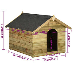 vidaXL Niche de jardin avec toit ouvrant en bois de pin imprégné pas cher