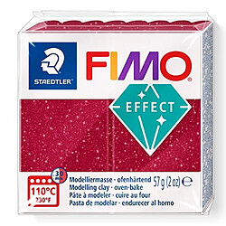 STAEDTLER - FIMO effect - Pain pâte à modeler 57 g effet galaxie rouge - 8010-202