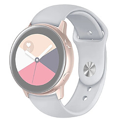 Avis Wewoo Bracelet pour montre connectée Galaxy Watch Active 2 Smart couleur unie de poignet en siliconeTaille S Gris