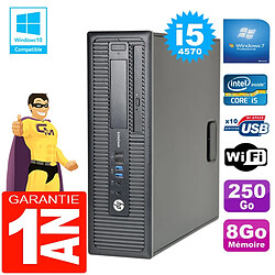 PC HP EliteDesk 800 G1 SFF Core I5-4570 8Go Disque 250Go Graveur DVD Wifi W7 · Occasion 