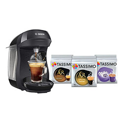 Machine à dosettes Tassimo BOSCH TAS1002N6 + 3 packs T-Discs 