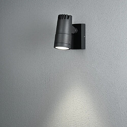 Lumière Applique Murale Extérieure Moderne 9W LED Haute Puissance Anthracite Faisceau Réglable, IP54