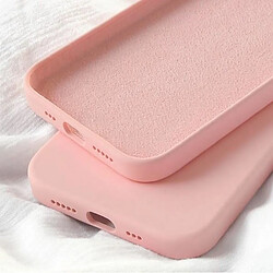 Riffi Coque Riff Thin & Soft en silicone avec intérieur en fibre douce pour Apple iPhone 13 Pro Max Rose Clair