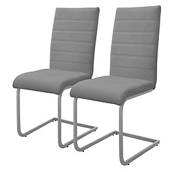 ML-Design Lot de 2 chaises de salle à manger chaise de cuisine chaise cantilever chaise rembourrée chaise pivotante 