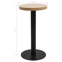 Acheter vidaXL Table de bistro Marron clair 40 cm MDF