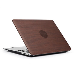 Etui en PU revêtue de bois café pour votre Macbook Air 13.3