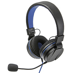 Casque audio HeadSet 4 snakebyte pour PS4 noir bleu