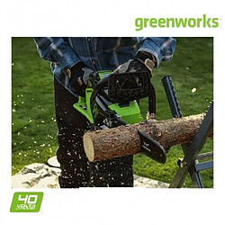 Tronçonneuse Brushless GREENWORKS 40V - 40 cm - 1 batterie 4.0 Ah - 1 chargeur - GD40CS18K4