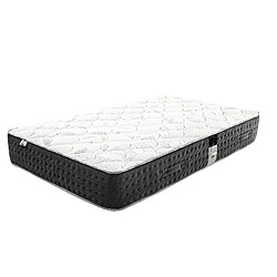 LUXURY LITERIE Matelas 90x190 cm, Sérénité, 27cm, Ressorts Ensachés, Mousse Haute Densité, Indépendance de Couchage, Soutien très ferme, face été/hiver 