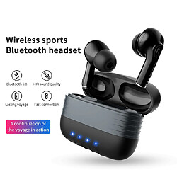 Universal Bouchons d'oreille Bluetooth Bonne casque basse sans fil TWS Contrôle tactile intelligent Super casque avec microphone Casque sans fil