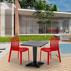 Avis Grand Soleil Table et 2 chaises colorées polypropylen