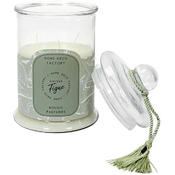 Avis The Home Deco Factory Bougie parfumée Bonbonnière 15,8 cm vert - senteur figue.