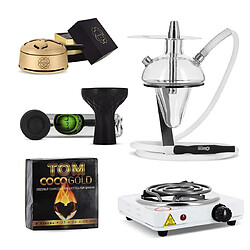 Pack chicha Oduman N5 Junior + Foyer Vortex Silicone + Kaloud Lotus + Plaque électrique + Charbon Tom Cococha