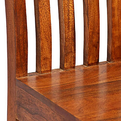 Maison Chic Lot de 4 Chaises à manger,Chaise pour cuisine bois massif avec finition -MN50705 pas cher